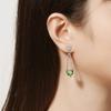 Girl'S Heart Cool Mint Green Love Necklace Light Luxury Delicate Bracelet Two Wear Green Diamond Heart Earrings