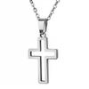 Fashion Cross Pendant Necklace For Women Men Stainless Steel Link Chain Charm Necklace Cool Boys Girls Punk Hip Hop Jewelry Gift