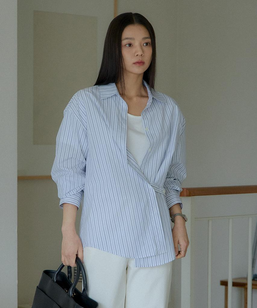 KNOWING Two-Way Shirt (Stripe)