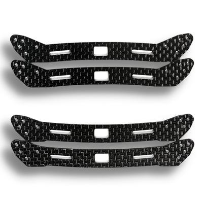 TAGATORON 2 Carbon Front Wide Stays + 2 Rear Wide Stays (2mm) Set for Slide Damper