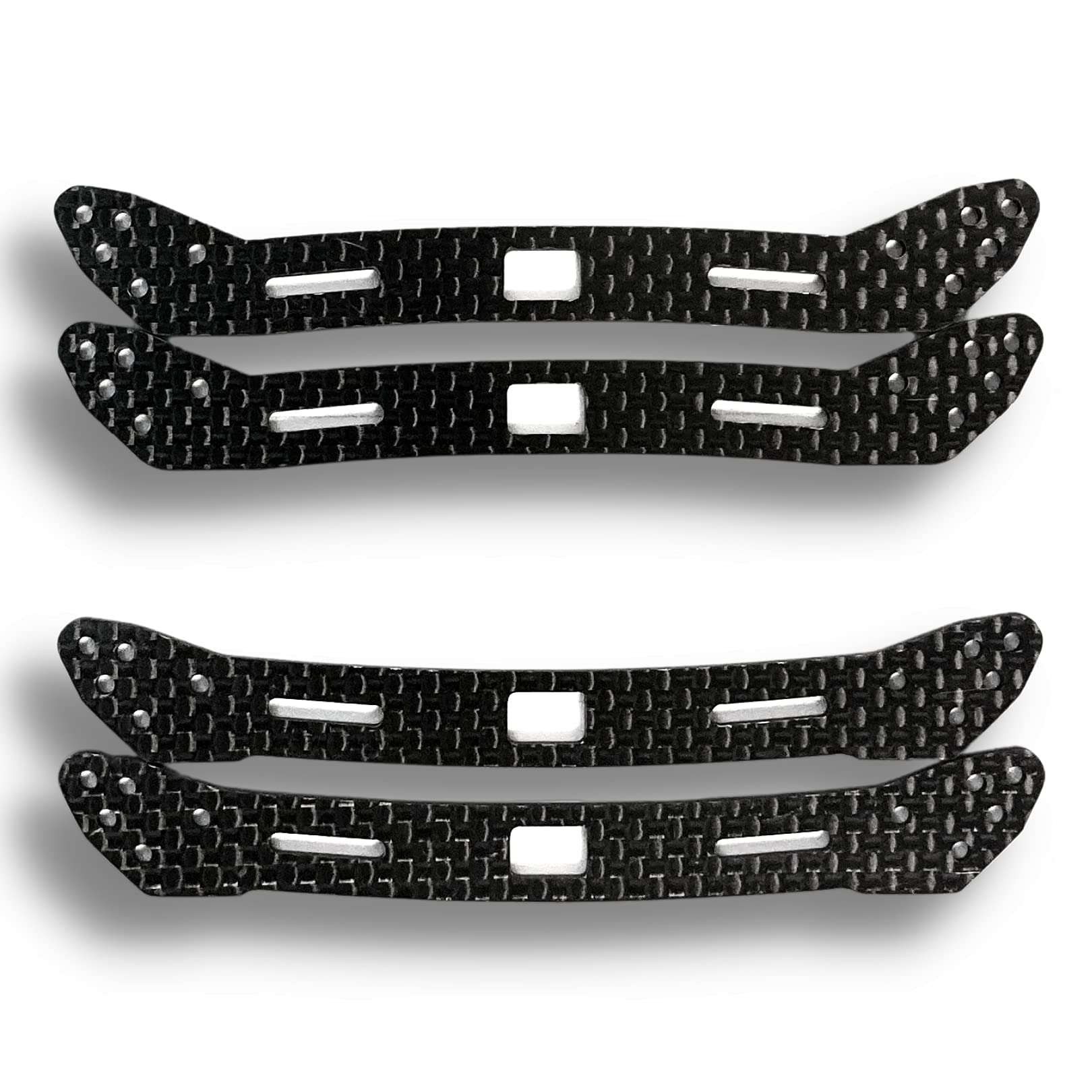 

TAGATORON 2 carbon front wide stays 2 rear wide stays set for slide damper + (2mm) чорний