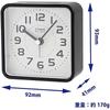 Casio Alarm Clock, Radio-Controlled, Black, Analog, Nighttime Second Hand Stop, Snooze, Light, TQ...