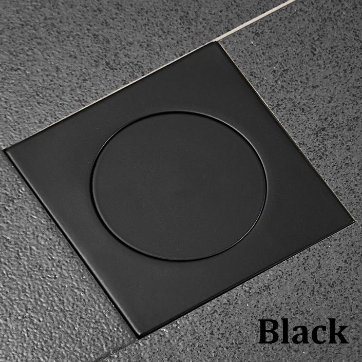 Açılır Ayak Yer Sifonu Pirinç Krom Koku Giderici Banyo Sifonları Aşağı Itin Koku Giderme Kare Mat Duş Odası Kapak Fişi