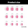 24pcs Square Press On Nail with Chick Pattern Short Artificial Nail Full Cover False Nail Manicure Nail Art for Women