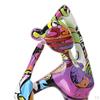 Ornament Statue Yoga Women Pose Figurine Graffiti Sculpture Indoor Garden Home Decor