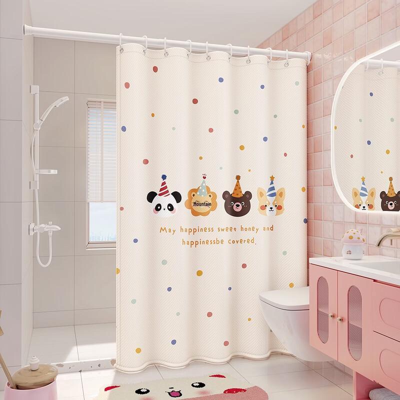 LIEI Waterproof Anti-mold Shower Curtain