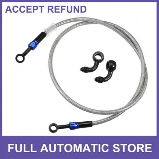 

Single AN3 28 90 Degree M10 Motorcycle Hydraulic Brake Line Hose 110cm Universal