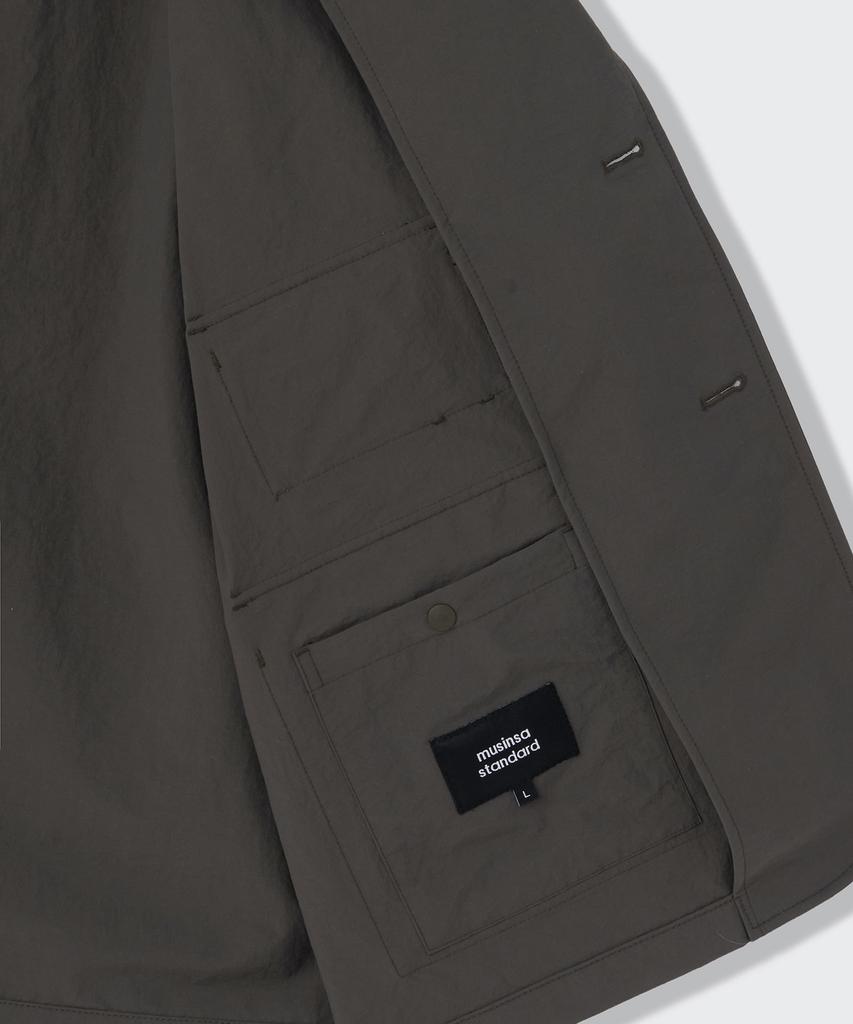 Musinsa Standard [City Leisure] Loose Fit Utility Blazer [Mud Grey]