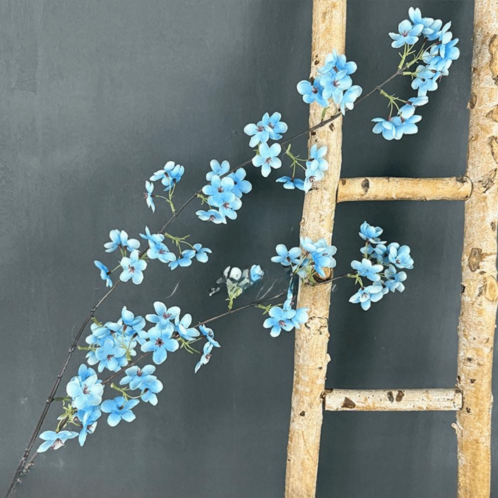 2 Forks Artificial Cherry Blossoms Silk Artificial Faux Plants Wedding Decoration