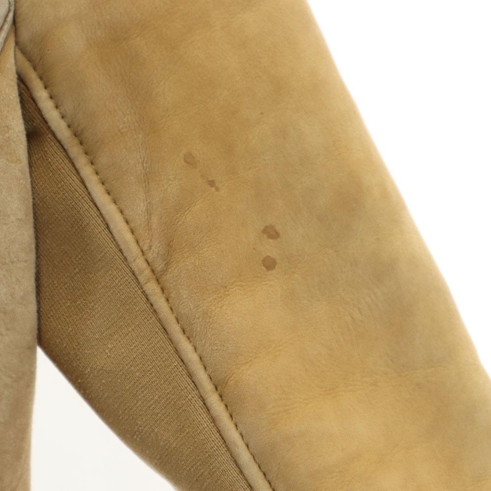 Neil Barrett Made In Romania Leather Coat L Beige Women Used