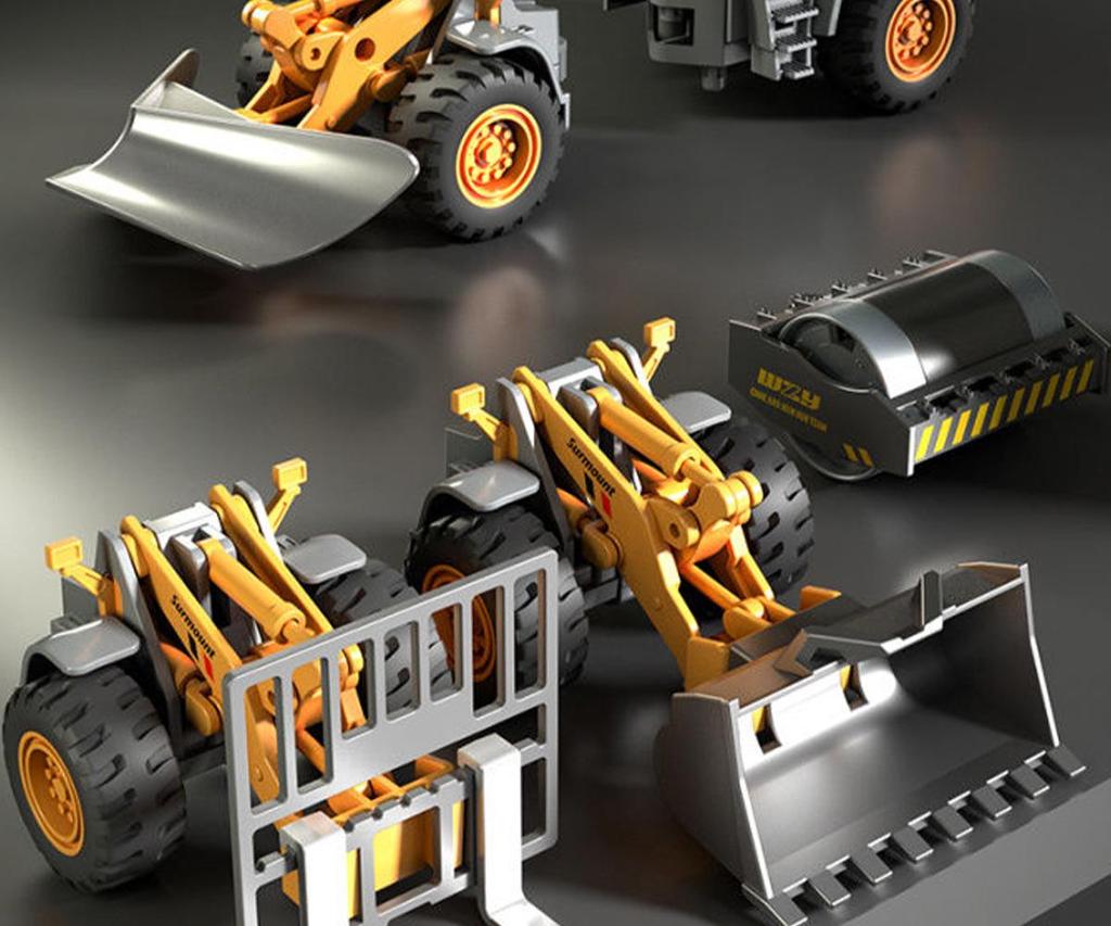 Alloy Excavator Toy Set: 6 Engineering Cars for Boys Ages 3+, Perfect Children's Day or Birthday Gift