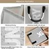 50L Collapsible Washing Laundry Basket Bag for Bedroom, Fabric (Grey)
