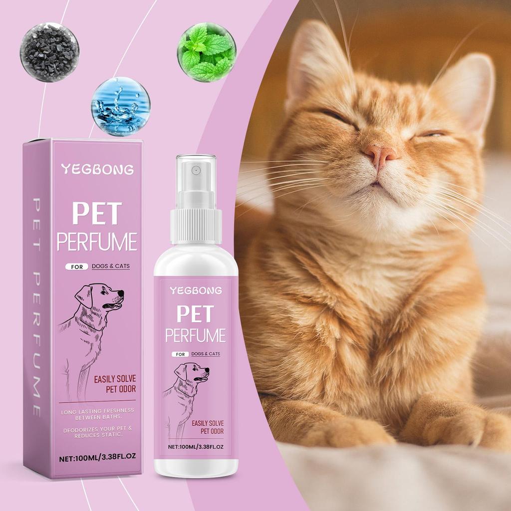 Yegbong Pet Deodorizing and Freshening Spray for Cats and Dogs Clean Odor Air Freshening Treatment Spray