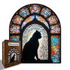 Palace Cat Wooden Jigsaw Puzzle - Irregular Shape, Interlocking Toy, Original Art Decompression Gift