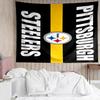 Pittsburgh Steelers Logo Tapestry Accessories Playroom Tapestry, for Bedroom,Livingroom, dormitory Room Wall Decor Fan Birthday Gifts