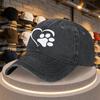 Duckbill Baseball Cap with Heart Paw Print  Adjustable Outdoor Sports Parties Daily Wear Bachelor Parties Mardi Gras