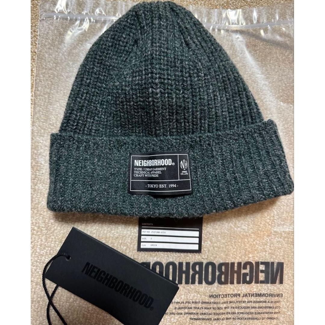 Used neighborhood knit hat Green