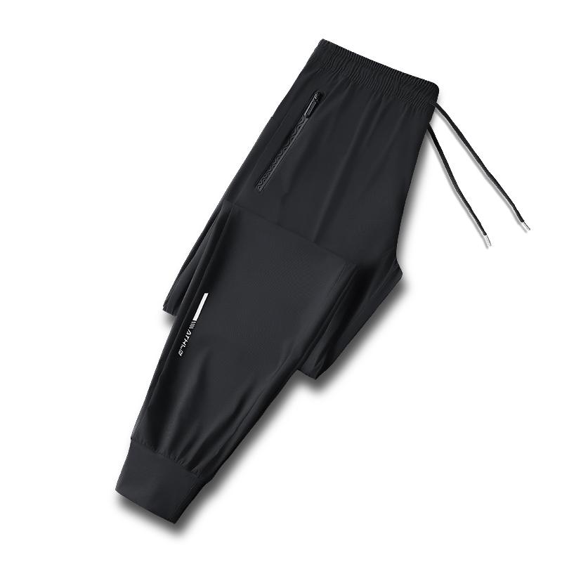 Running Pants Reflective Quick Dry Summer Jogging Trousers Men Gym Thin Cool Male Fishing Hiking Sports Long Pants Breathable