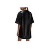 Jordan Solid Color Leather Pullover Short Sleeve Dress Women dresses HQ9185-010