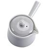 Ceramic Side Handle Pot Japanese Style Handmade Ice Gray Glaze Little Teapot KungFu Tea Set Tea Making Single Teapot Tea Infuser