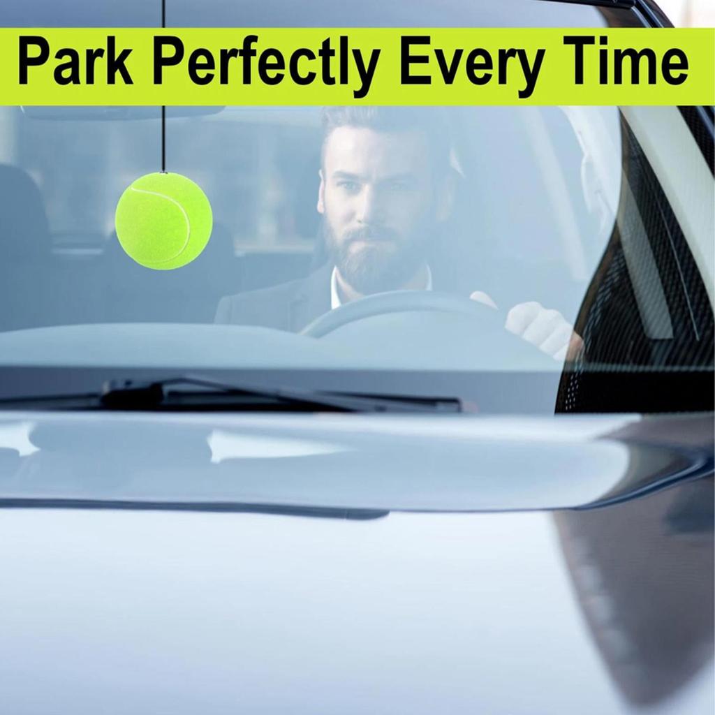 Garage Parking Aids for Car 2-Piece Parking Assistant Tennis Ball for Garage Adjustable Vehicle Stop Indicator for Positioning
