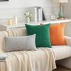 Green Corduroy Cushion Covers 45x45 Gentle Fluffy Strip Pillow Covers 50x50 Luxurious Decorative Home Pillow Case for Sofa Living Room