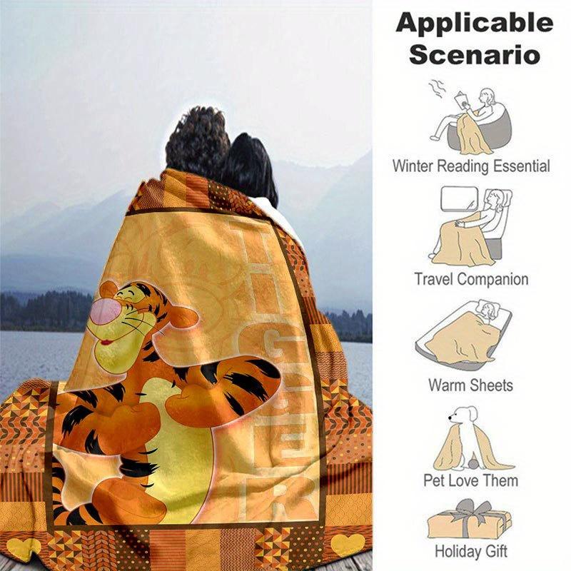 Minnie Blanket  Ultra-Soft, Warm, Cozy Throw for Living Room, Sofa, Four Seasons Travel Accessory  Cute Cartoon Character Home Decoration