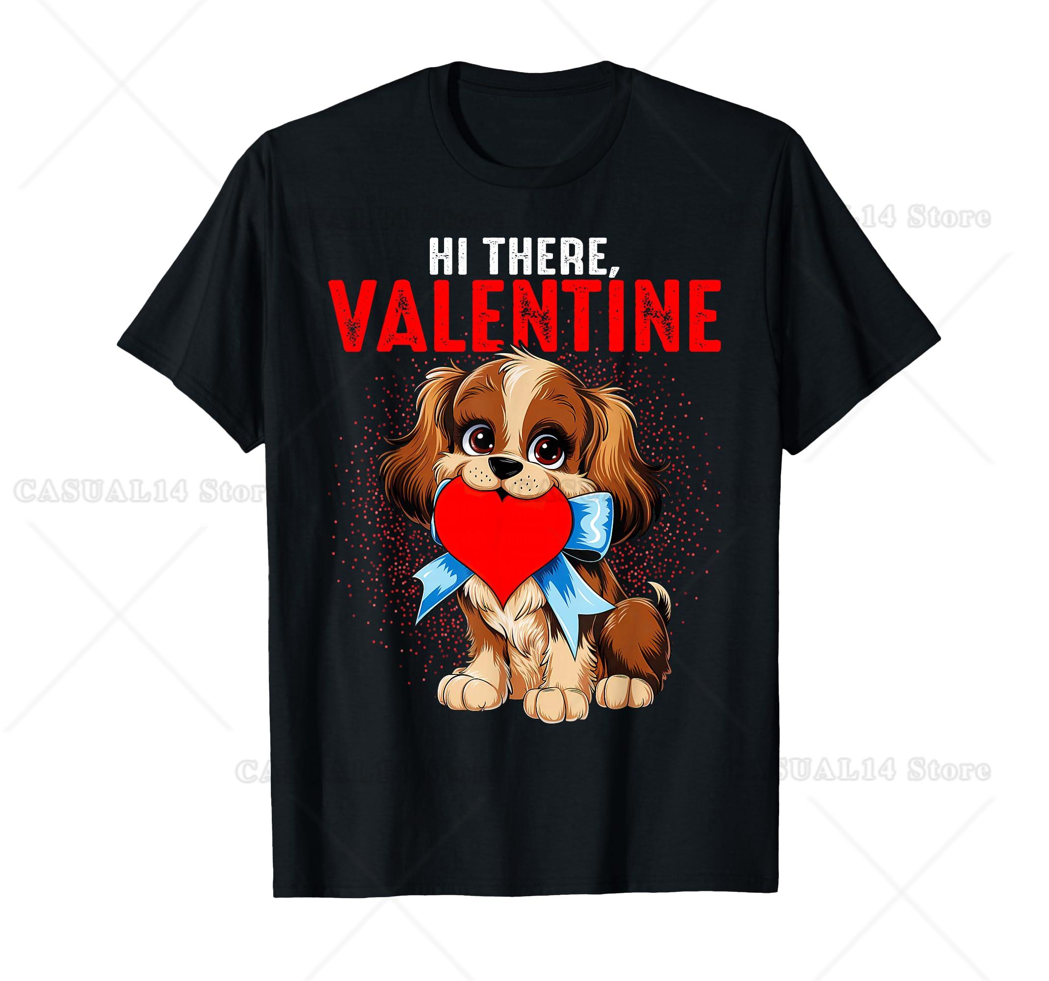 Vintage Retro Valentine s Day Puppy Dog Valentine T-Shirt S