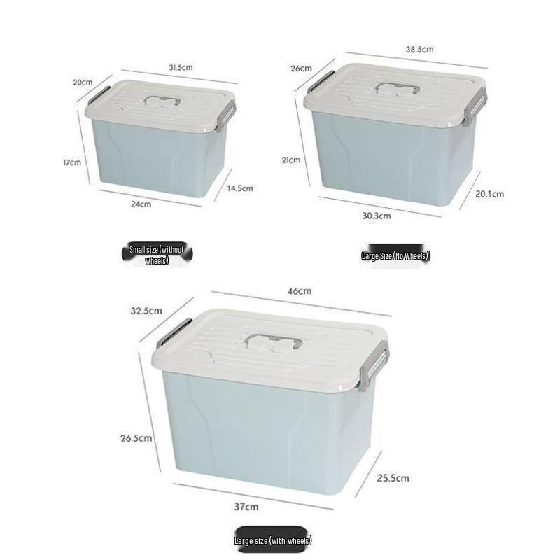 Extra-Large Transparent Plastic Storage Box for Car, Home, or Dorm - Multi-functional Toy Organizer