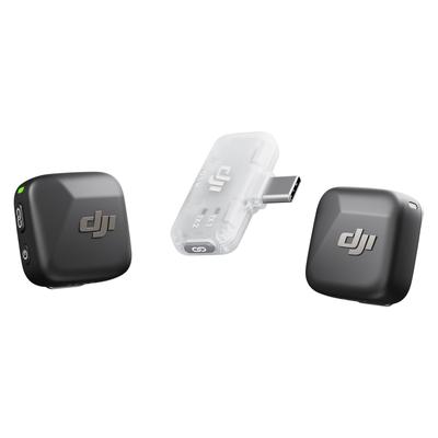DJI Mic Mini (2 TX + 1 Mobile RX), Lavalier Microphone, Wireless Lavalier Microphone Compatible with iPhone 17/16/15 and Android/PC/Tablet, Plug & Pla