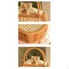 Purse for Women, woven Wicker Handbag, Retro Straw Tote Bag