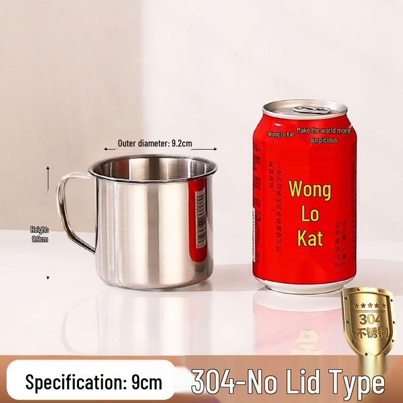 High-Quality Stainless Steel Water Cup with Handle for Kindergarten and Home Use