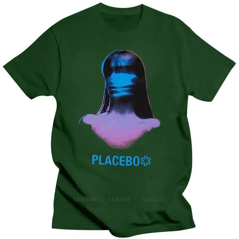 Men Summer Tshirt Funny Print Short Sleeve Placebo Purple Girl Meds Album Art Tshirt New Adult Soft Fitness Tee Shirt