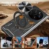 Slide Lens Push Window Armor Shockproof Case For Honor X8C X9C X9a X9B X8B Alloy Finger Ring Holder Magnetic Kickstand Cover For Magic 7 6 Pro 5 Lite