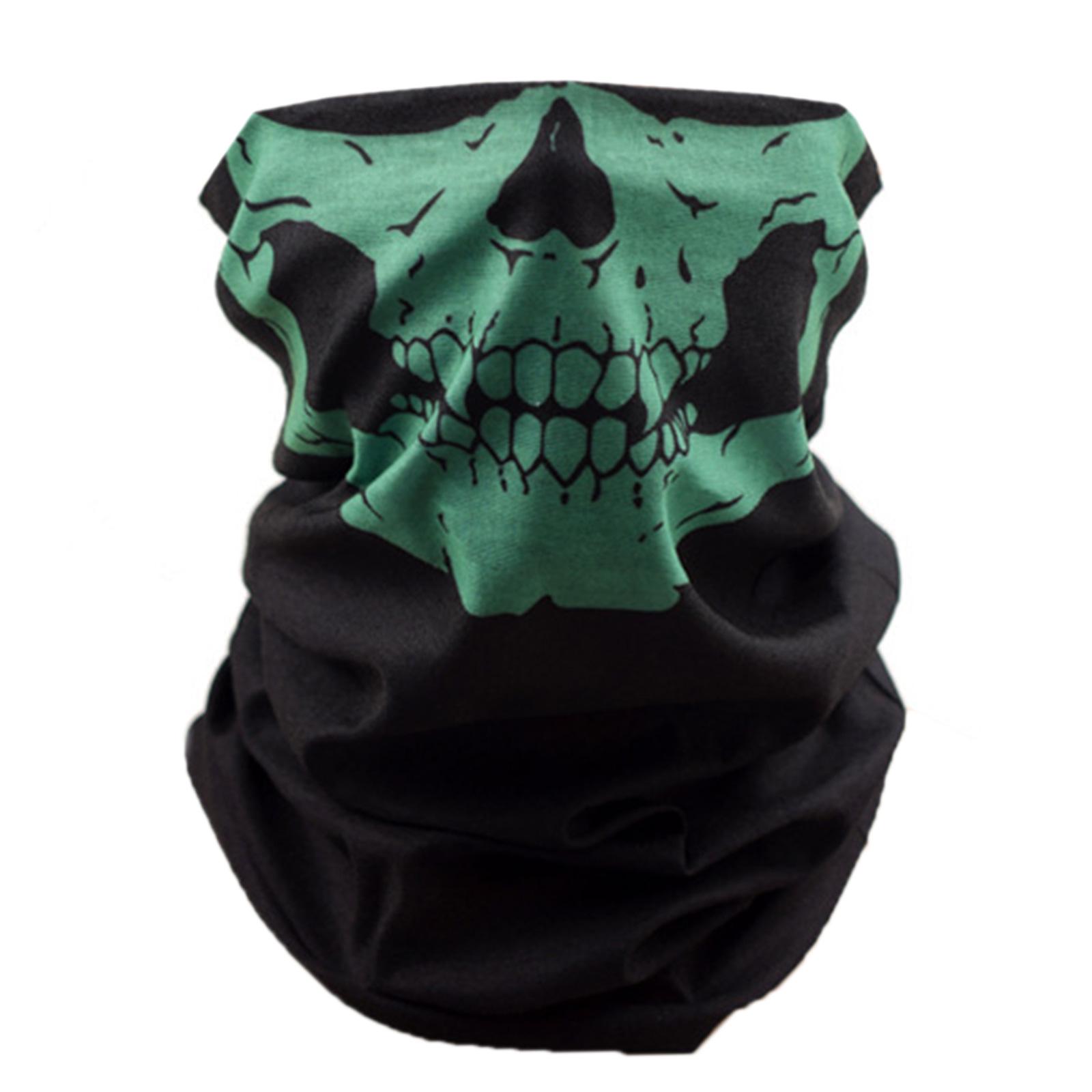 

Многофункциональный бафф для шеи для велоспорта, маска для лица с принтом черепа на Хэллоуин, согреватель для шеи для активного отдыха и повседневной носки 4