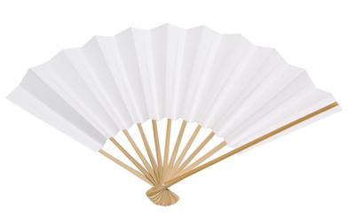 Kyoto Folding Fan for Formal White 9 11 Paper Box [Hasegawa] Men, Wear, Fan, Inches, Ribs,