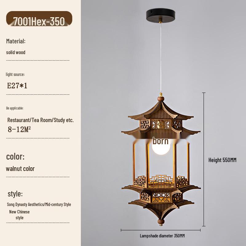 Zen Tea Room Pendant Light - Song Dynasty Style for Temples and B&Bs