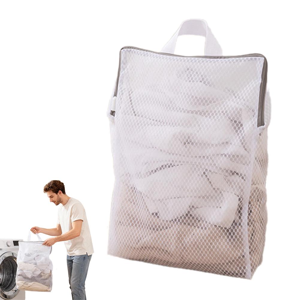Mesh Hanging Laundry Bags, Wash Bag for Delicates Mesh Laundry Bags for Dormitory, Travelling Rectangular Laundry Bags