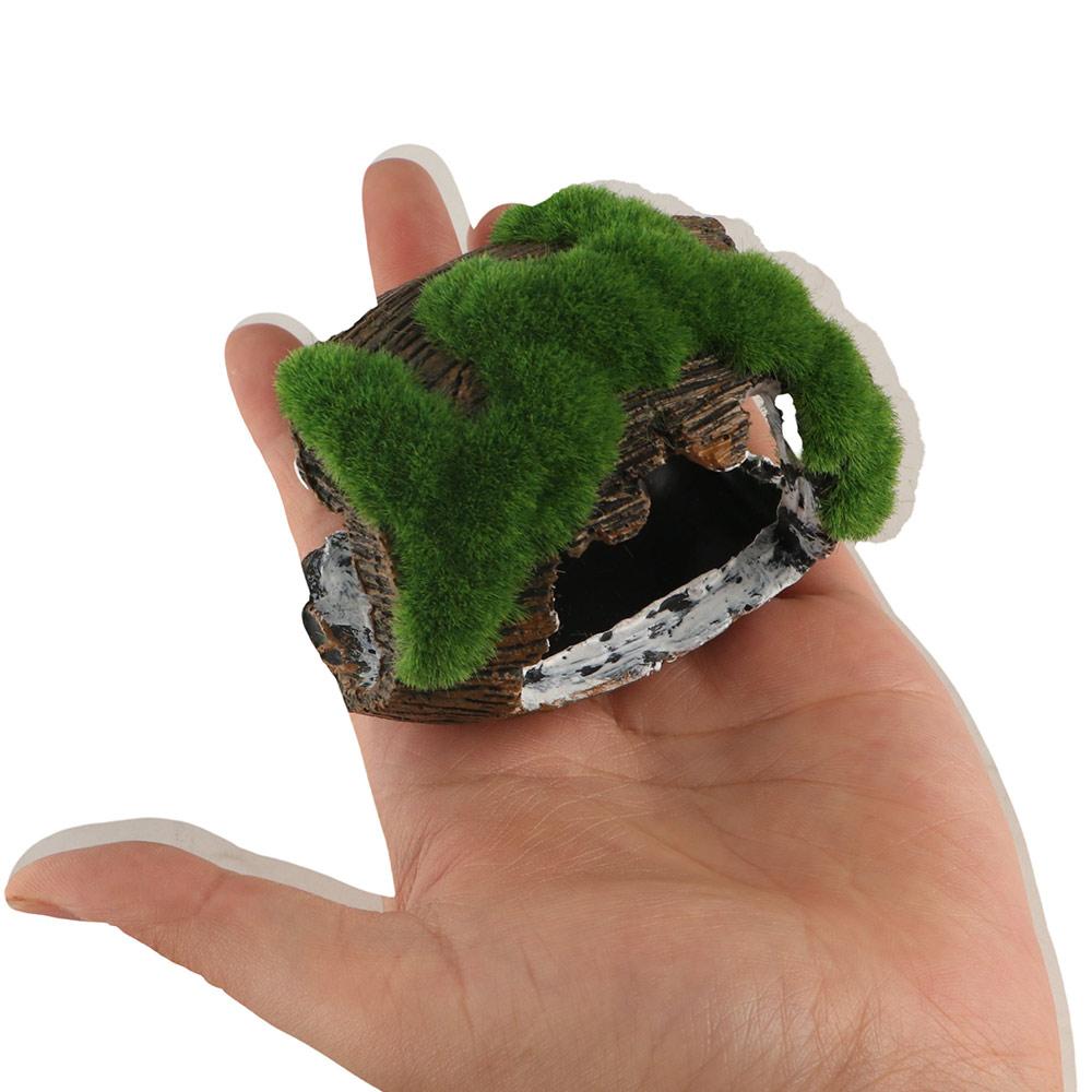 Simulated Artificial Antique Barrels Creative Reptile Hiding Cave Crafts Moss Broken Bucket  Home