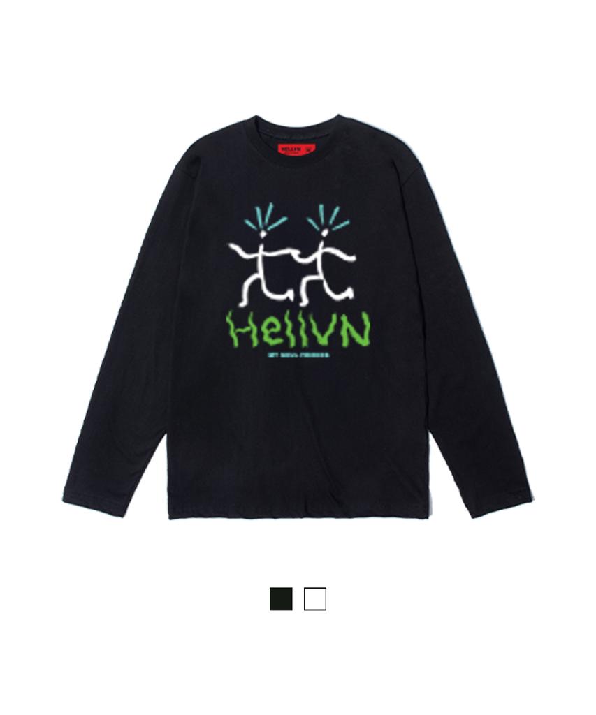 HELLVN H/V Soul Friends Basic Long Sleeve T-Shirt (Gbl2-4Hv033)