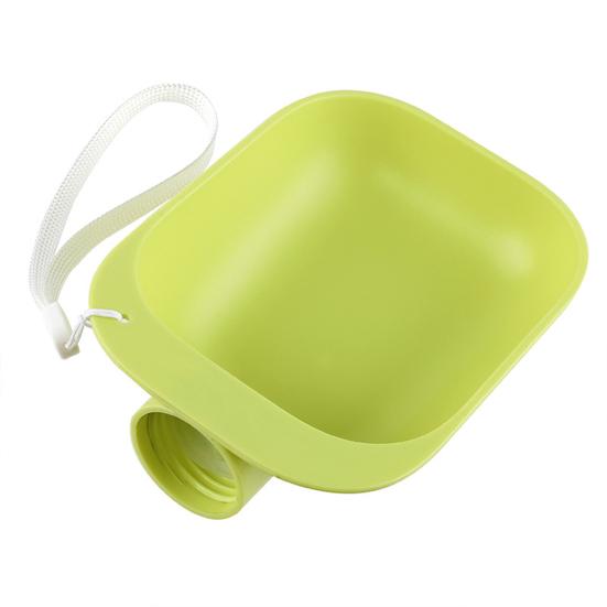 Bottle Cap Pet Water Dish Portable Dog Water Bowl Cat Water Feeder with Lanyard Fits Most Plastic Bottles for Hiking Outdoor Walking