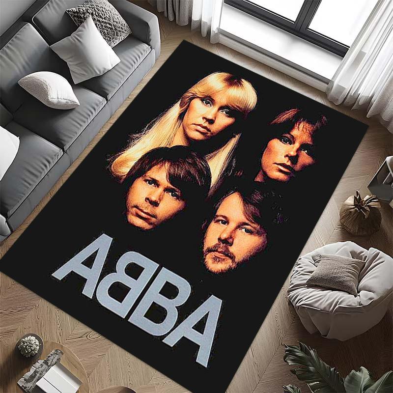 Tappeto ABBA Iconic Music Legacy Adatto a tutte le stagioni Tappetini da pavimento Regali di Natale Tappetino protettivo Decorazione per dormitorio