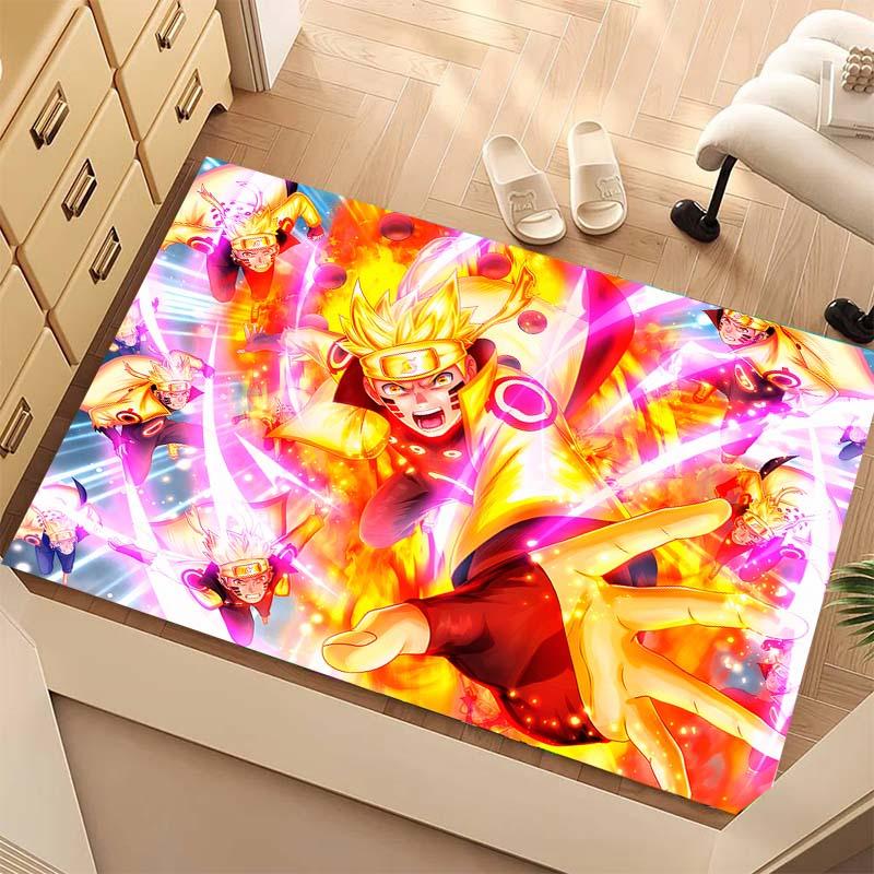 A beautifully designed rug featuring members of the Akatsuki organization from Naruto, suitable for use as a non-slip mat in 003