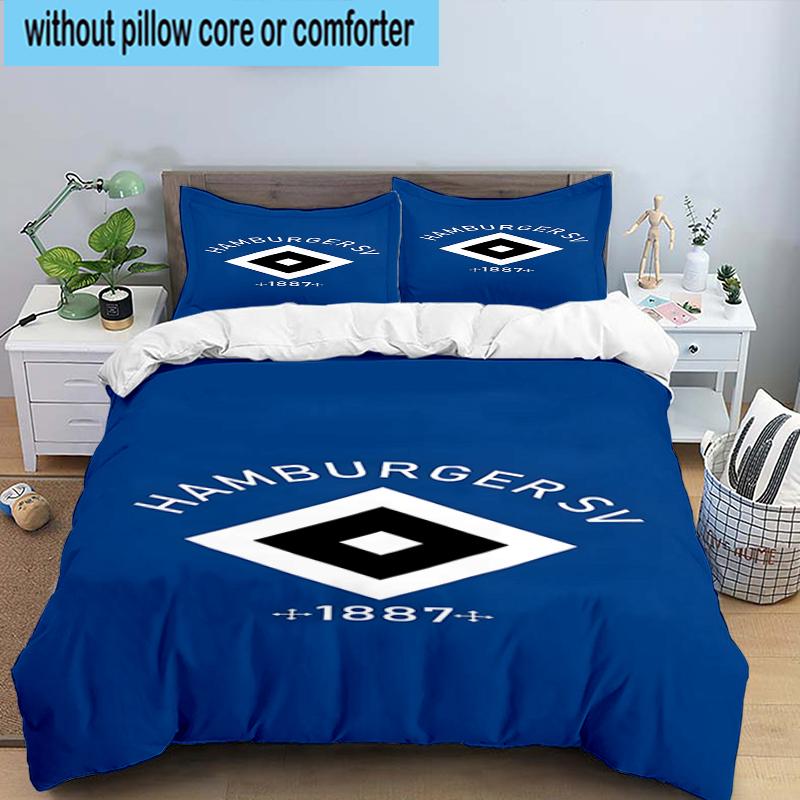 3PCS Hambur-ger Of Victory Symbol Bedding Set,Including 1pc Duvet Cover And 2pcs Pillowcases Perfect for Bedroom, Dormitory, Fan Christmas Gift