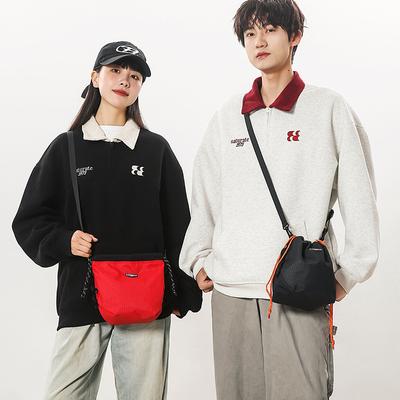 Japanese Casual Oblique Span Bag 2025 New Korean Version Fashionable Versatile Commuter Sports Small Bag Tooling Shoulder Bucket Bag