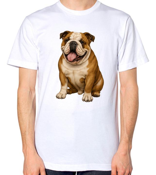 English Bulldog Dog Unisex T-Shirt S разноцветный