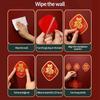 No punching Spring Festival Bathroom Door Kitchen Fu Word Towel Hanger Hook Coat Hook Home Decor