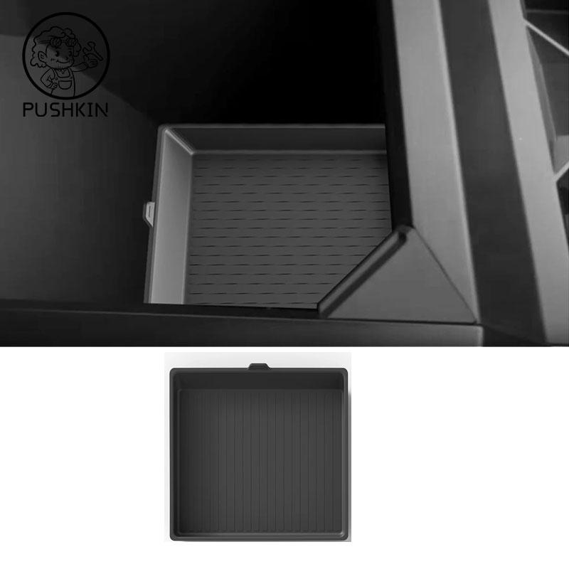 For Tesla Cybertruck 2024 2025 Car Storage Box Kit Center Console Cup Holder Wireless Charging Mat Organizer Tray Accessories