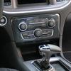 Carbon Fiber interior Central Control A/C Panel Cover Trim For Dodge Charger