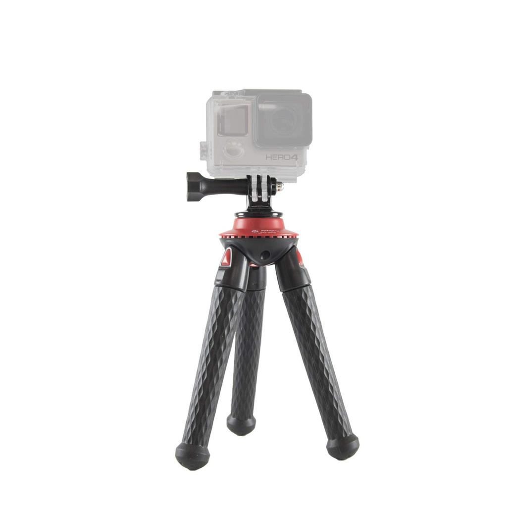Fotopro UFO Mini Flexible Black Smartphone Remote 817709 Tripod, & Red, Tabletop, Control, Selfie, Compact,